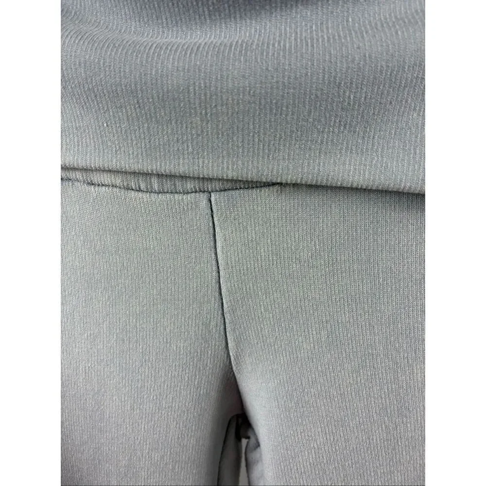 Out From Under Urban Outfitters Fold Flare Pant in Light Gray Bluish Size L
